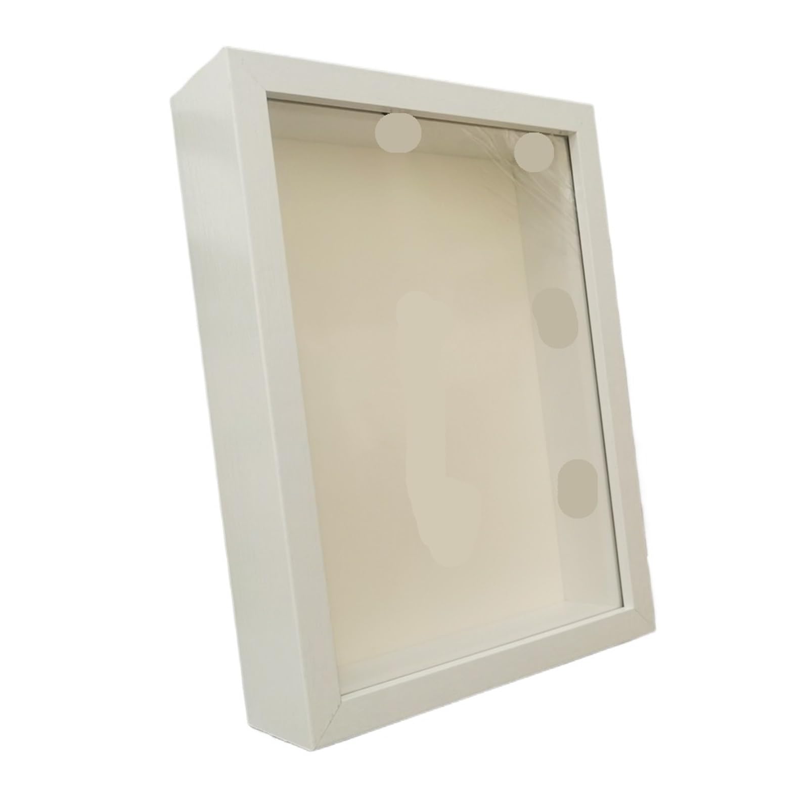 Shadow Boxes Shadow Box Frame Depth 3cm Wood Photo Frame For Displaying Three-Dimensional Works DIY 3D Wood Picture Frame Photo Decor(White frame,10X15cm 6inch)