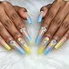 12Colors Flower Nail Art Decoration Nail Charms,Colorful Floral Blossom Y2K Flatback Nail Charm,with Caviar Beads Rhinestone,Pearl Nail Gems Nail Supplies for Manicure Craft DIY #5