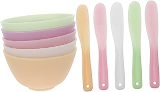 5pcs mini silicona máscara facial cuencos mez...