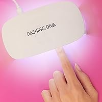 Vista 5 de Dashing Diva Tiras de uñas Glaze - Paquete de mini lámpara LED y rocío rosa