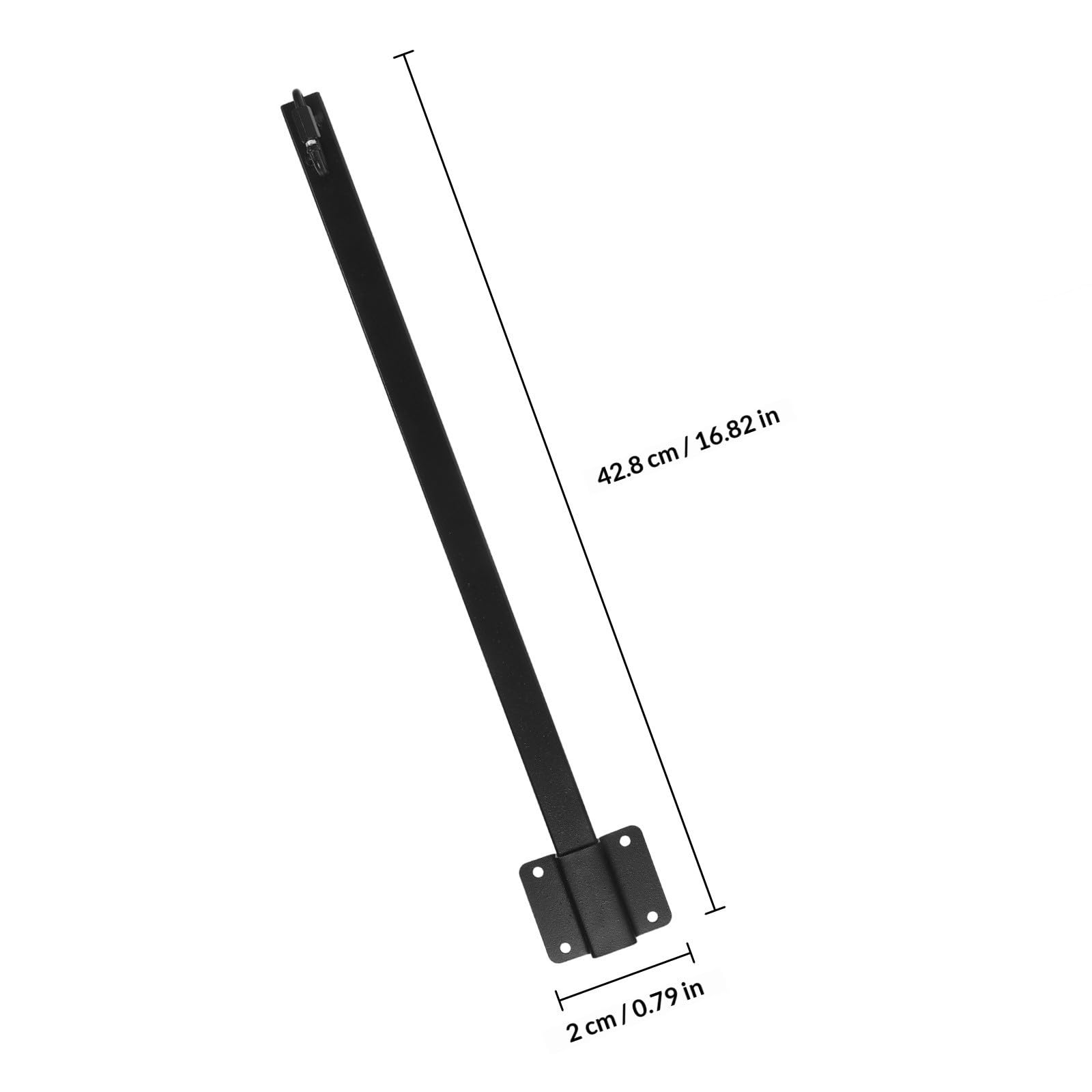 Toddmomy Poste de Luz de Cadena, Postes para Luces de Cadena de Patio, Negro, de Hierro, Resistente Corrosión, Altura Ajustable, para Fiestas y Vallas
