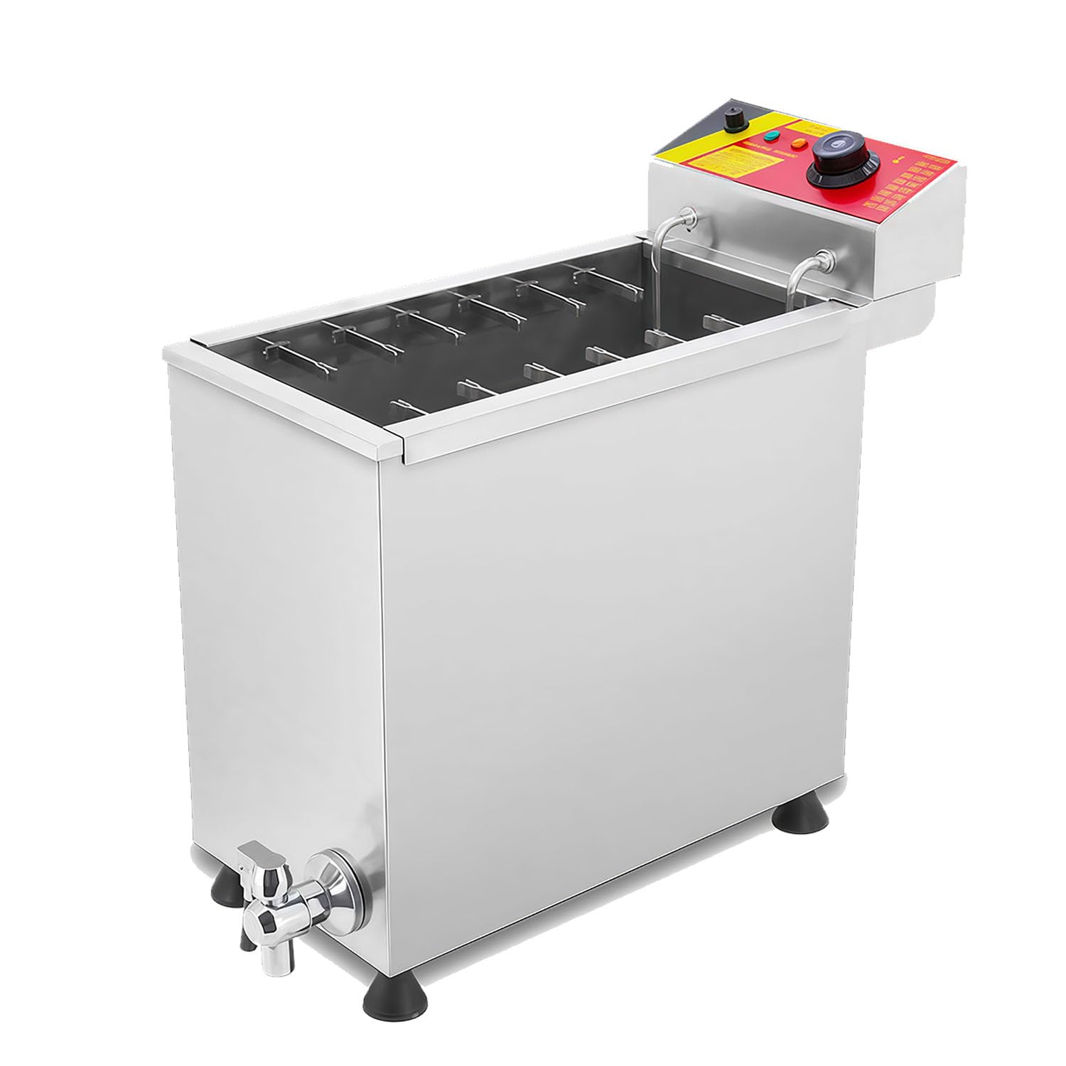 Friggitrice Commerciale Macchina per Produrre Bastoncini di Hot Dog per Formaggio Commerciale Friggitrice per Corn Dog da Inox per Ristorante, Cucina Domestica Snack Bar
