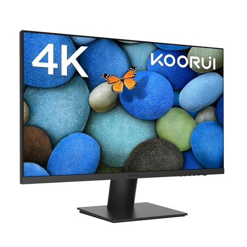KOORUI 27 Inch Monitors, 4K Computer Monitors UHD(3840 * 2160), IPS, 6ms, 60Hz, 2x HDMI 2.0 & DisplayPort 1.4, Adpitive Sync, HDR10, VESA 100 * 100mm, 90% DCI-P3, Eye Care KOORUI 27 Inch Monitors, 4K Computer Monitors UHD(3840 * 2160), IPS, 6ms, 60Hz, 2x HDMI 2.0 & DisplayPort 1.4, Adpitive Sync, HDR10, VESA 100 * 100mm, 90% DCI-P3, Eye Care