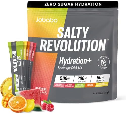 Salty Revolution Hydration Electrolytes Powder Packets, Drink Mix...