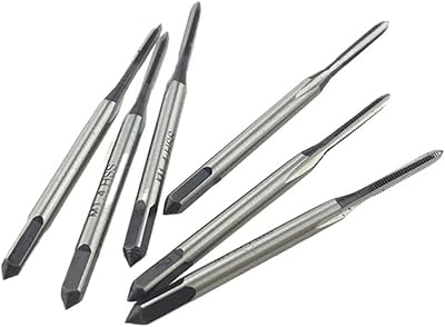 10pcs M1.4x0.3 Machine Screw Tap HSS H2 Straight Fluted Screw Thread Metric Plug Hand Tap Drill MINGPING