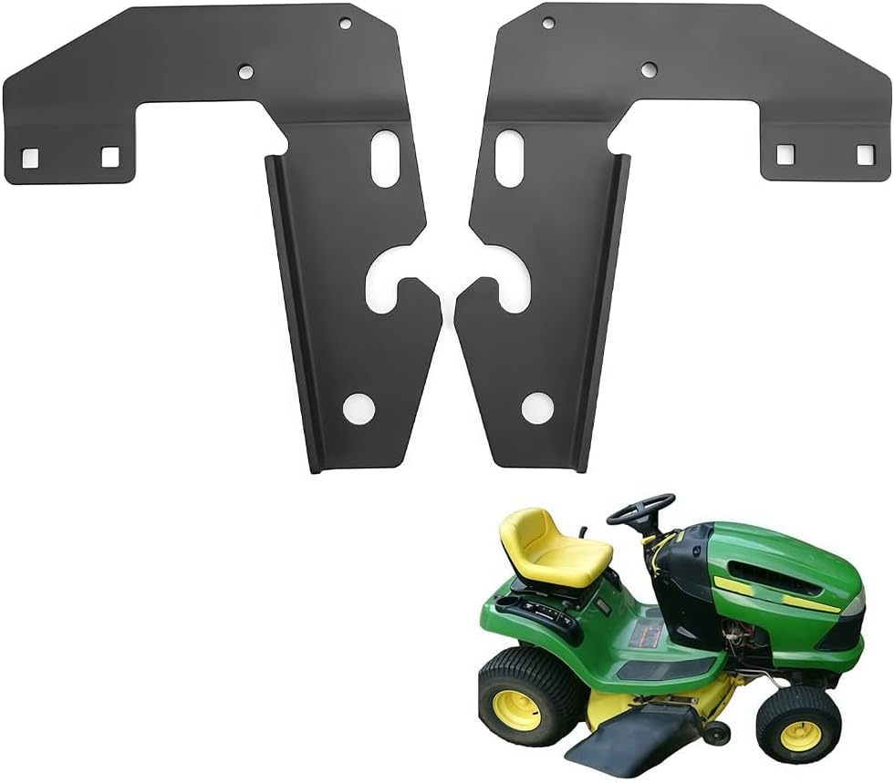 Snowplow Mounting Brackets Front Compatible with John Deere 46" Shovel Snow Sweeper Mounting Bracket GXH24760 GXH24761 2PCS
