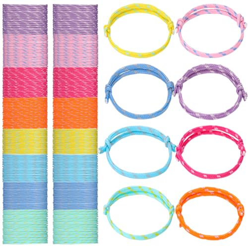 Janinka 432 Pcs 432 Pcs Friendship Bracelets Bulk Rope None Bracelets, Soft
