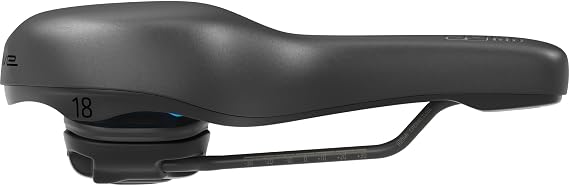 SQlab 621 M-D Active 2.1 Bicycle Saddle - CrMo Rails, City & Commuter Bike, Maximum Pressure Relief & Pressure Distribution, Innovative Active System for Upright & Forward Bends, Lightweight Synthetic
