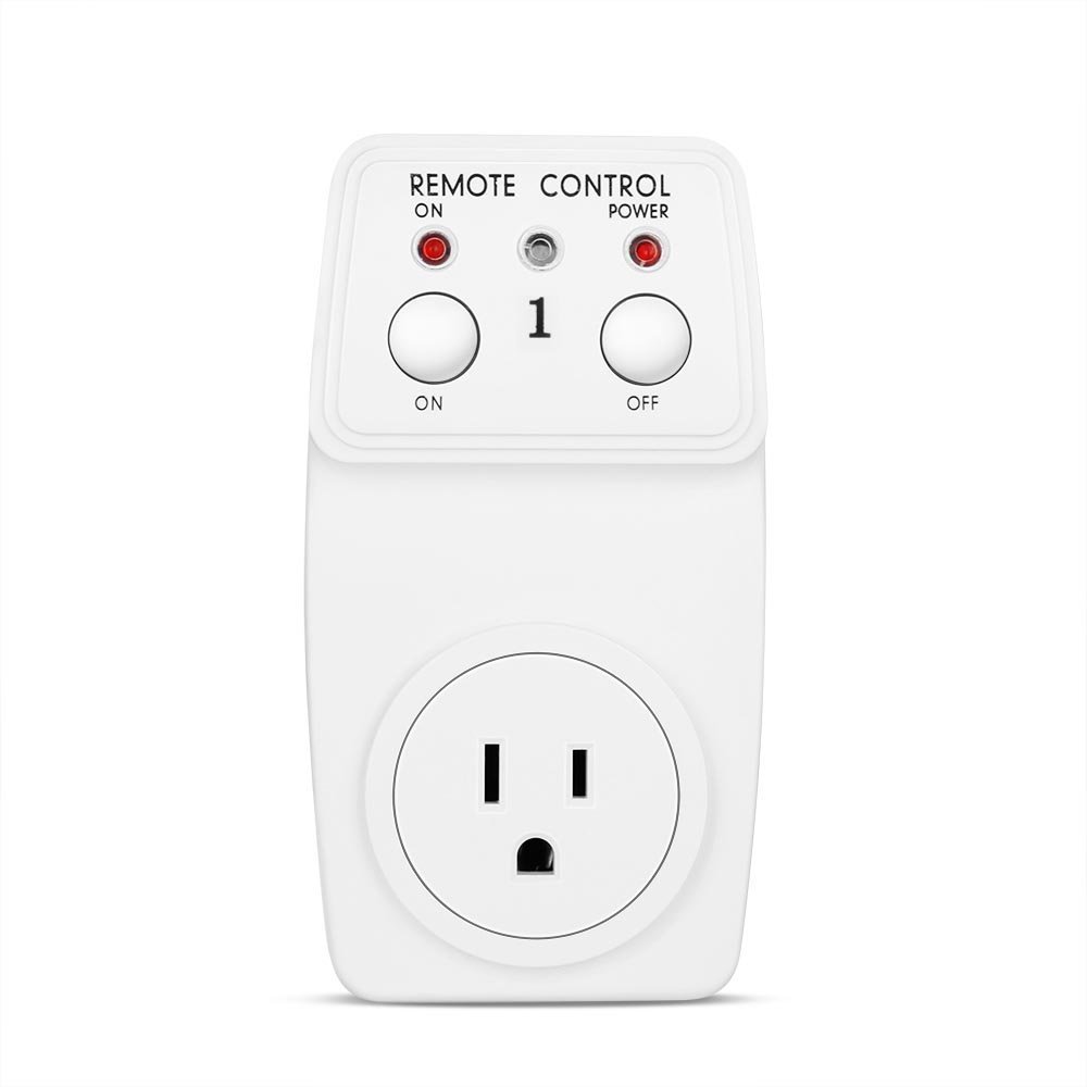 Wireless Remote Control Outlet 1 Pack Ac Power Light