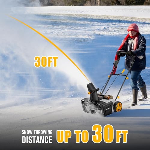 Electric Snow Thrower Cordless Battery