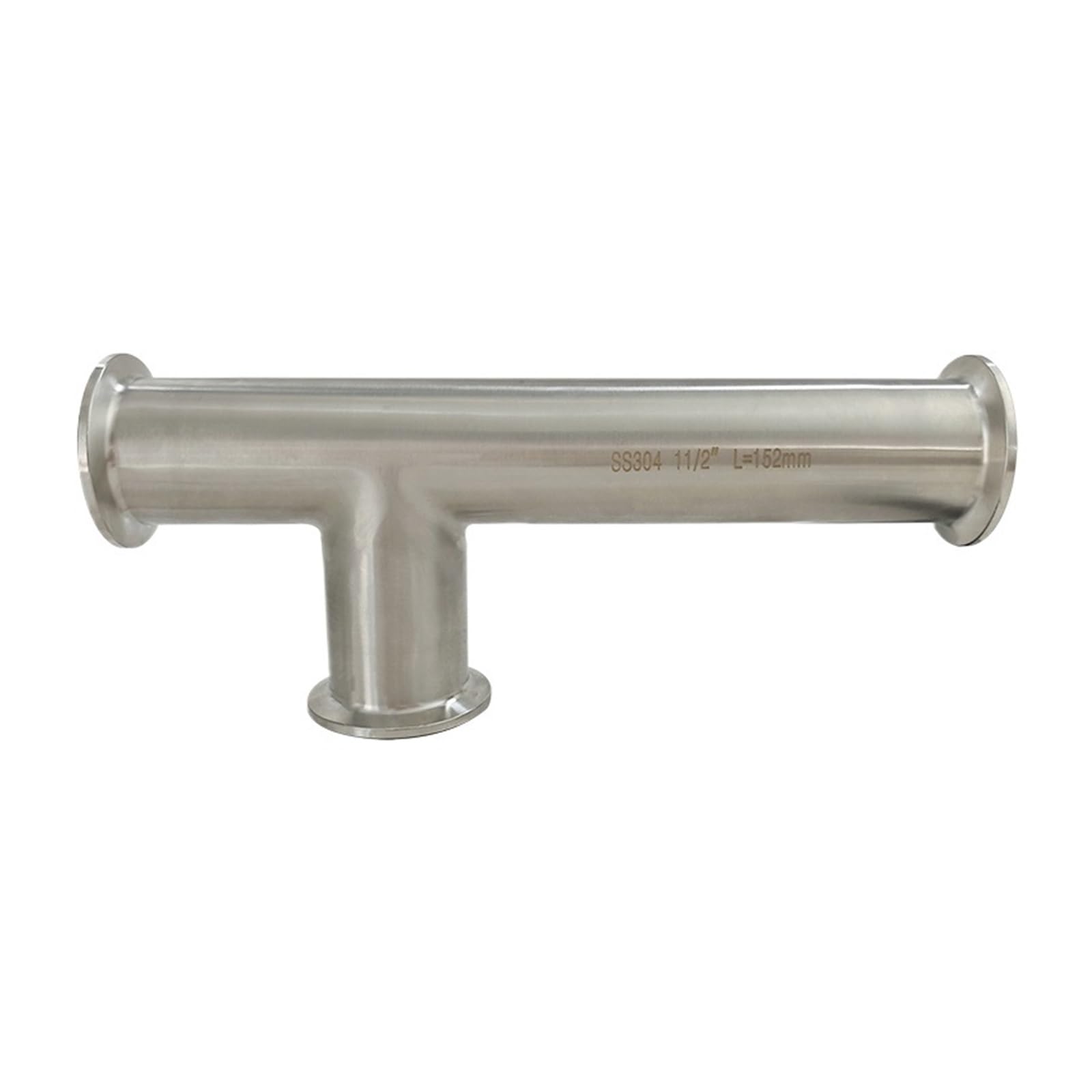 Morsetto Tri da 2" in Acciaio Inossidabile SS304 OD51 a 3 Vie, endoscopio esteso monolaterale, Lunghezza Esterna 610 mm