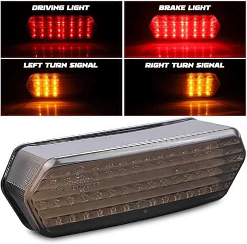 Luz trasera para motocicleta CB 650 F que evita multas y mejora visibilidad de frenado 2