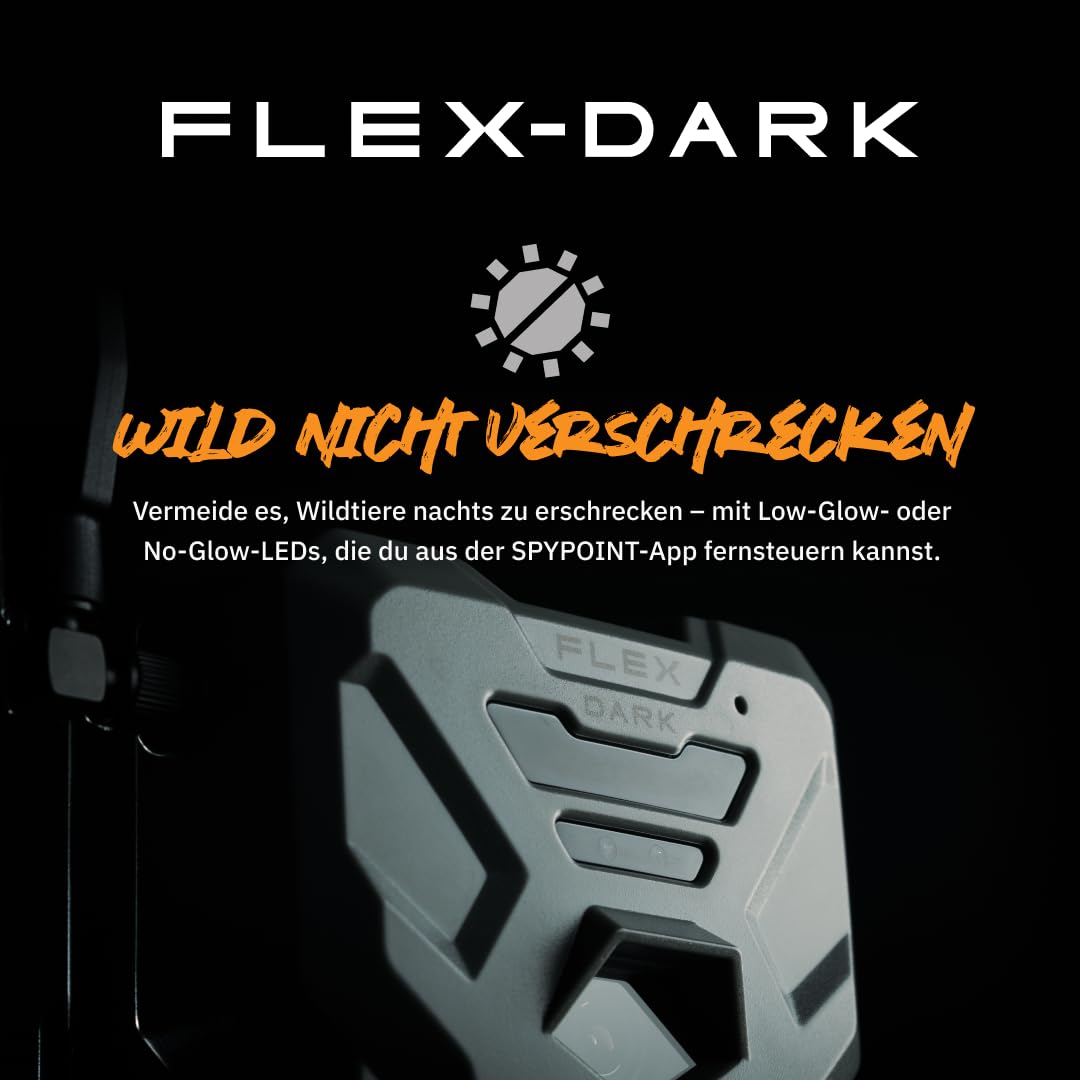 Spypoint Flex-Dark Twin Pack Mobilfunk-Wildkamera, 40MP, 1080p Video, Nachtsicht, 30m Reichweite