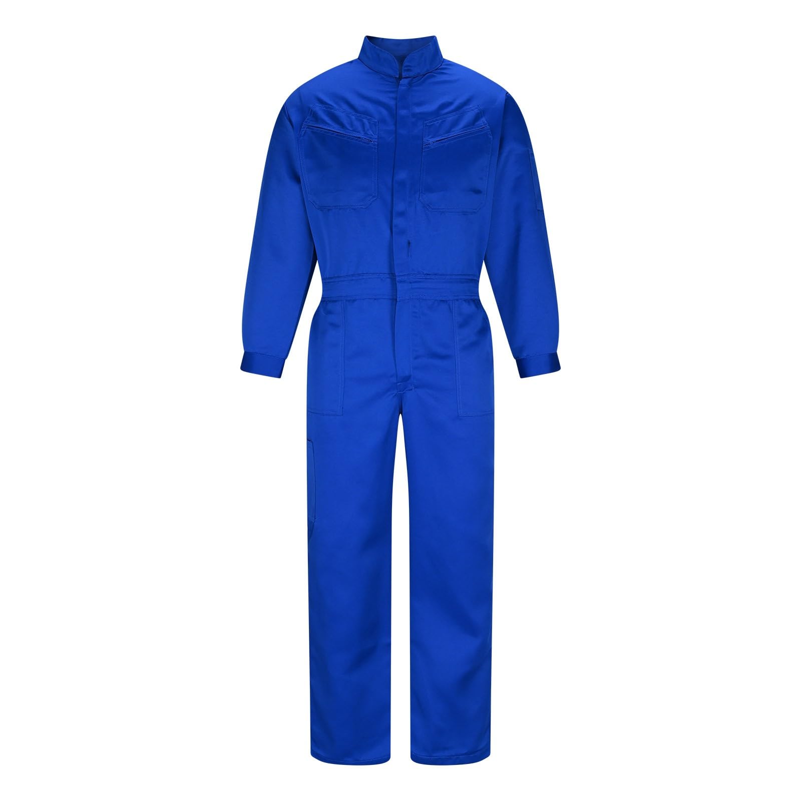 Overol de Trabajo para Hombre Tallas Grandes Mono de Manga Larga con Cremallera y Bolsillos Resistentes a La Suciedad Ropa de Trabajo de Una Pieza Traje de Protección para Pintores Taller Mecánico