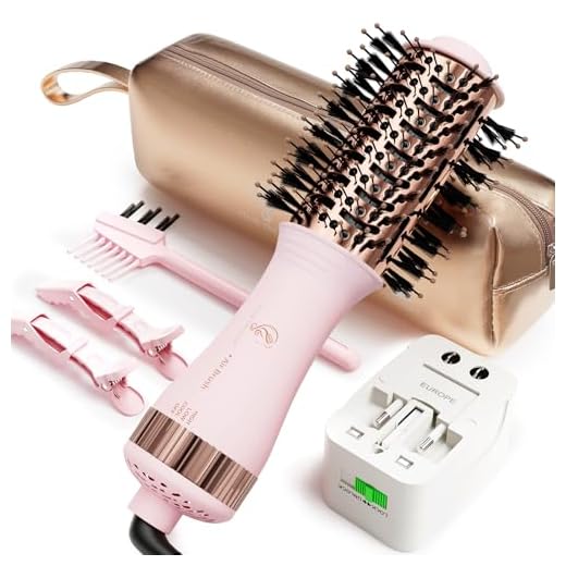Dual Voltage Travel Hair Dryer Brush