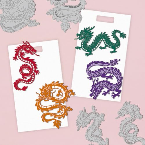 Matrices de découpe dragon chinois pour des emballages cadeaux uniques