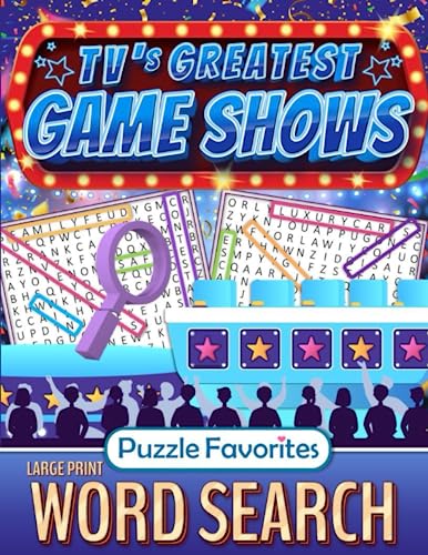 Word Search Large Print Tv’s Greatest Game Shows: Puzzle Book For Adults Themed Television Show Word Find (Tv Word Search Series) #TOP14