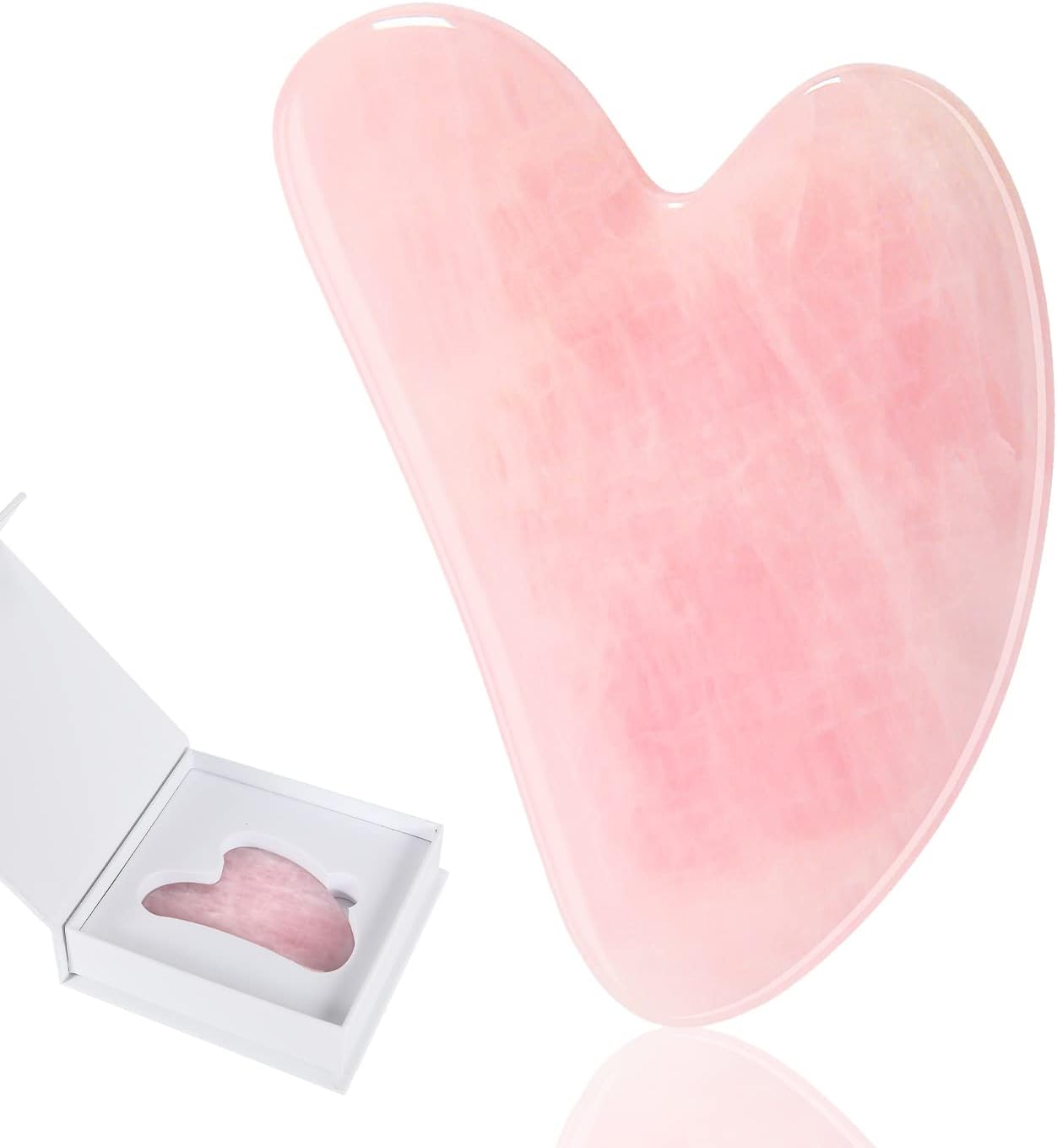 Gua Sha Facial Tool,Natural Jade Stone Guasha Board for SPA,Gua Sha Scraping Massage Tool for Women