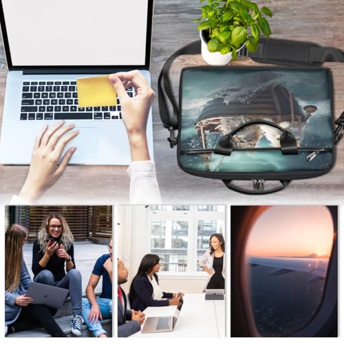 Bolso para portátil tipo maletín de madera divertida para laptop 15 pulgadas miniatura 6