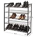 SONGMICS Shoe Rack, 5-Tier Shoe Organizer, Metal Shoe Storage for Garage, Stackable Shoe Shelf, with Adjustable Flat or Angled Shelves, 20-25 Pairs, Bronze ULMR05A