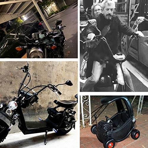 Zyhw Side Mirrors Universal Fit 10Mm 8Mm Thread Bolts Chrome Plated Skull Skeleton Claw Side Mirrors For Suzuki Honda Kawasaki Yamaha Victory Motorcycle Moto Bike Cruiser Chopper Black #TOP4