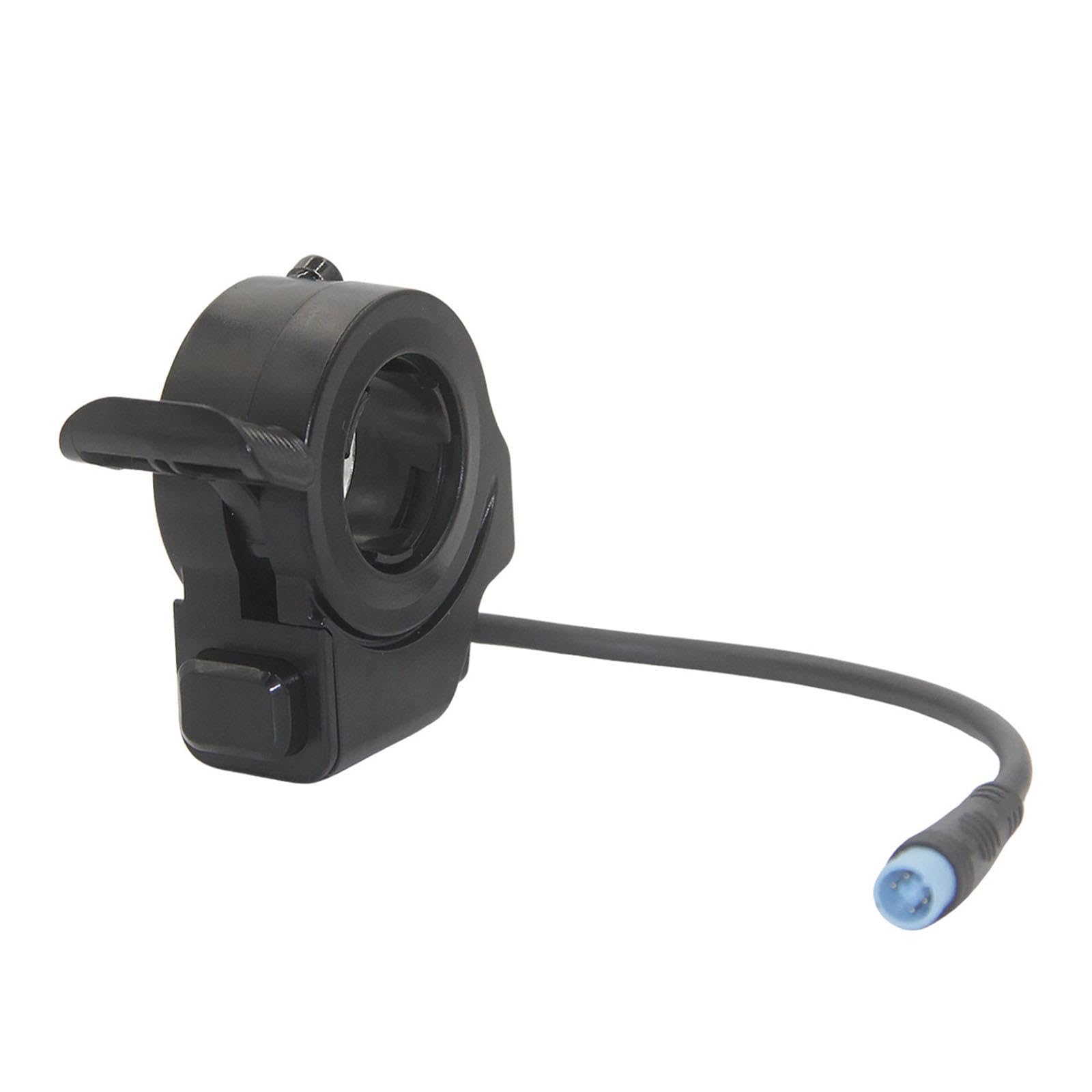 Homyl Accélérateur de Scooter électrique, Poignée d'accélérateur à Pouce, 4 Broches, Robuste et Verrouillable, Remplacement pour Scooters de Vélo Electrique pour Gachette Trottinette Electrique