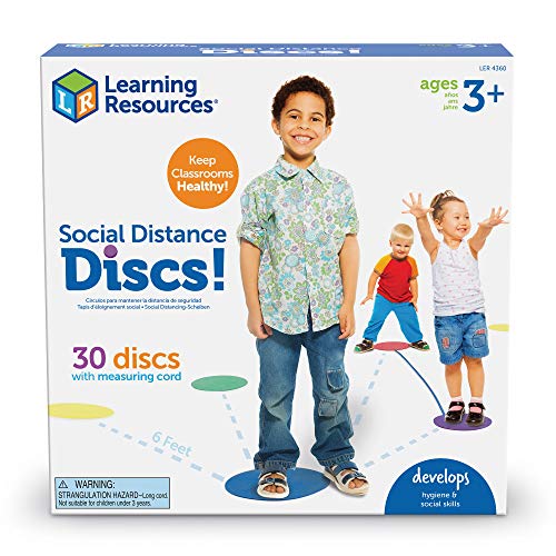 Disques de distance sociale Learning Resources LER4360 en mousse pour école - 3
