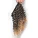 Short Afro Kinky Curly Ponytail Hair Piece for African American Ponytail Extension Synthetic Afro Kinky Curly Ponytail for Women (Mix Golden(1B/27#))