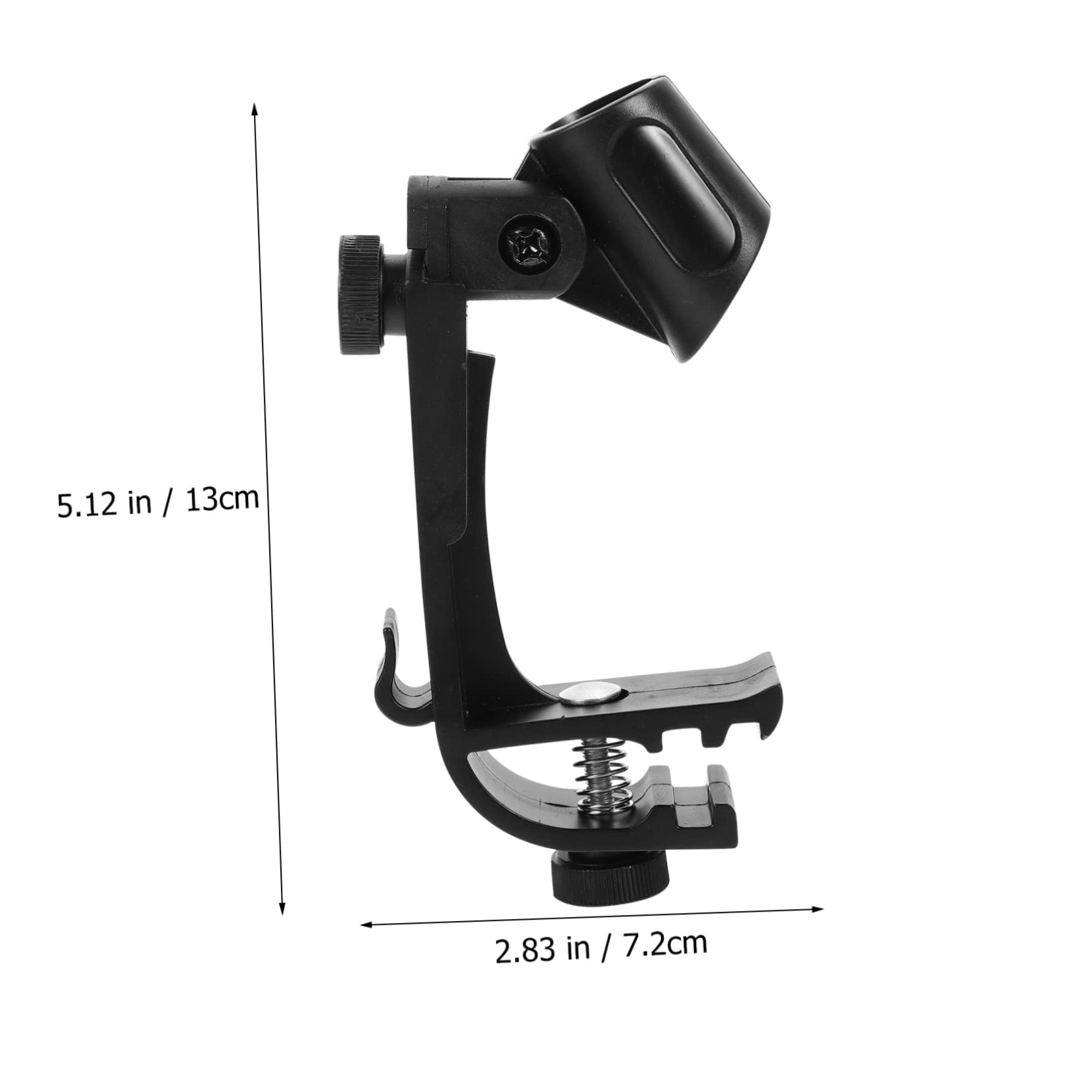 Toddmomy 2pcs Adjustable Shock Microphone Clip for Drum Mount Holder for Recording Compatible with Percussion Instruments