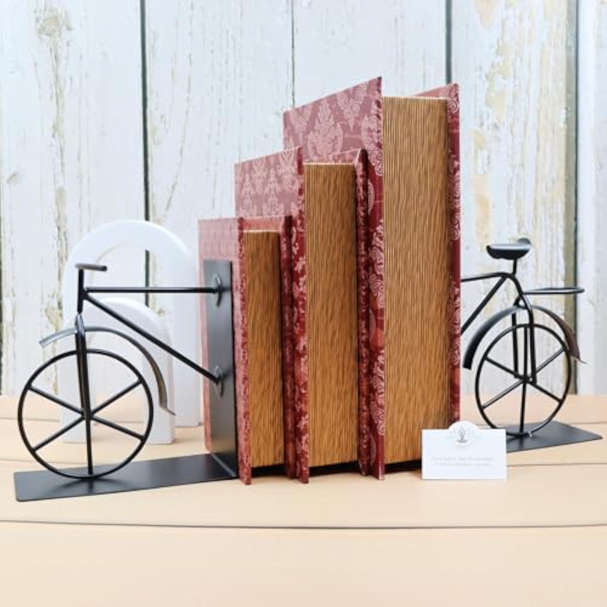 Antique Cycle Iron High Bookend for Home Decor