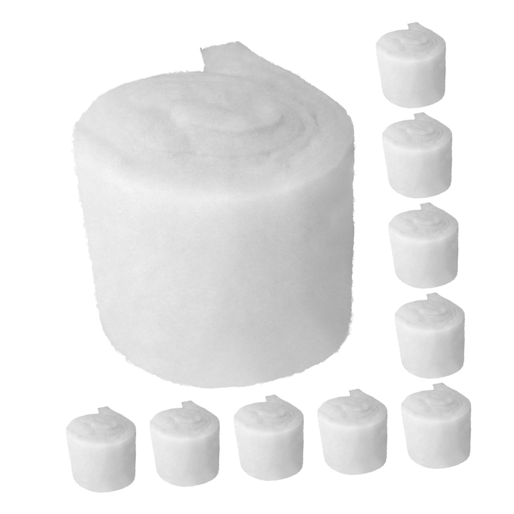 TOYANDONA 10 Esponjas Filtrantes para Acuario Blanco Material de Alta Densidad para Peceras, Estanques y Fuentes