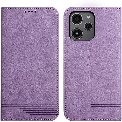 Rostsant Etui ochronne do smartfona Samsung Galaxy A54 5G, etui z poliuretanu do Galaxy A54 5G, portfel magnetyczny, etui ochronne do Samsung Galaxy A54 5G, fioletowe