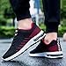 Hbeylia Men's Lace Up Sneakers Fashion Walking Running Shoes Casual Breathable Lightweight Mesh Stretch Non Slip Athletic Hiking Tennis Trainer Sport Shoes For Male
