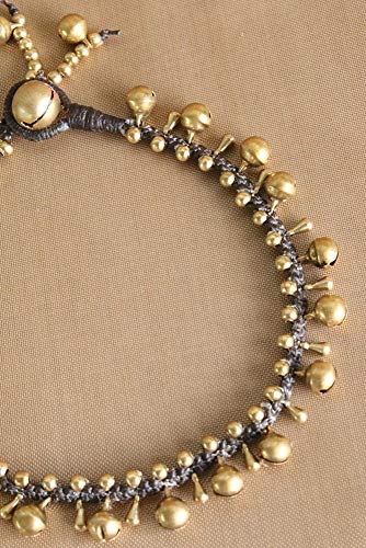 Ideabracelets Foot Jewelry Beach Wearing, Boho Ankle Bracelets For Women, Gypsy Foot Bracelet, Brass Bell Anklets For Girls, Birthday Gift For Teenager #TOP1