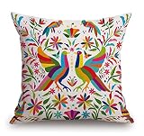 TSSOHU Decorative Throw Pillow Cover Square Size 18x18 Inches Colorful Mexican Traditional Lumbar Pi