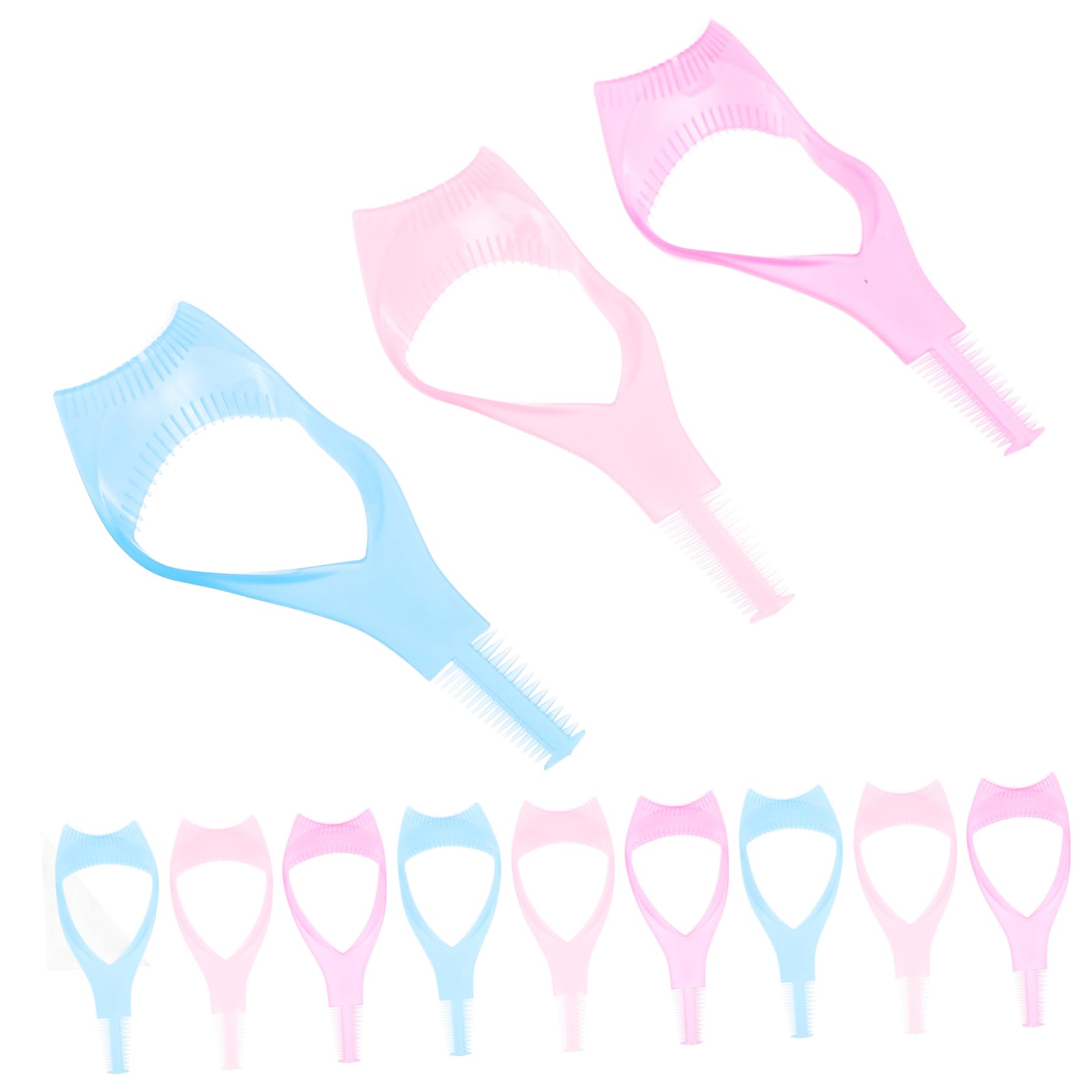 Vaguelly Reusable Eyelash Baffle Mascara Shield Kit 3-in-1 Makeup Tool Eyebrow Stencils for Application