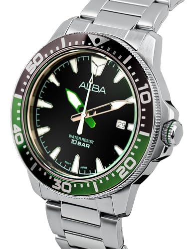 Image of ALBA Dark Green Dial Quartz Watch-AS9T93X1