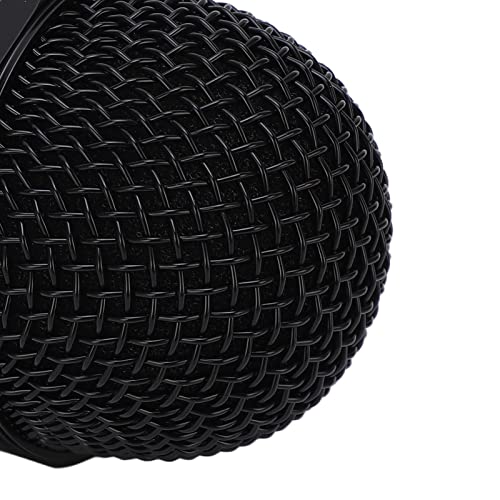 Malha de Cabeça Esférica para Microfone, Algodão Resistente a Estouro, Malha de Aço Endurecido Preto