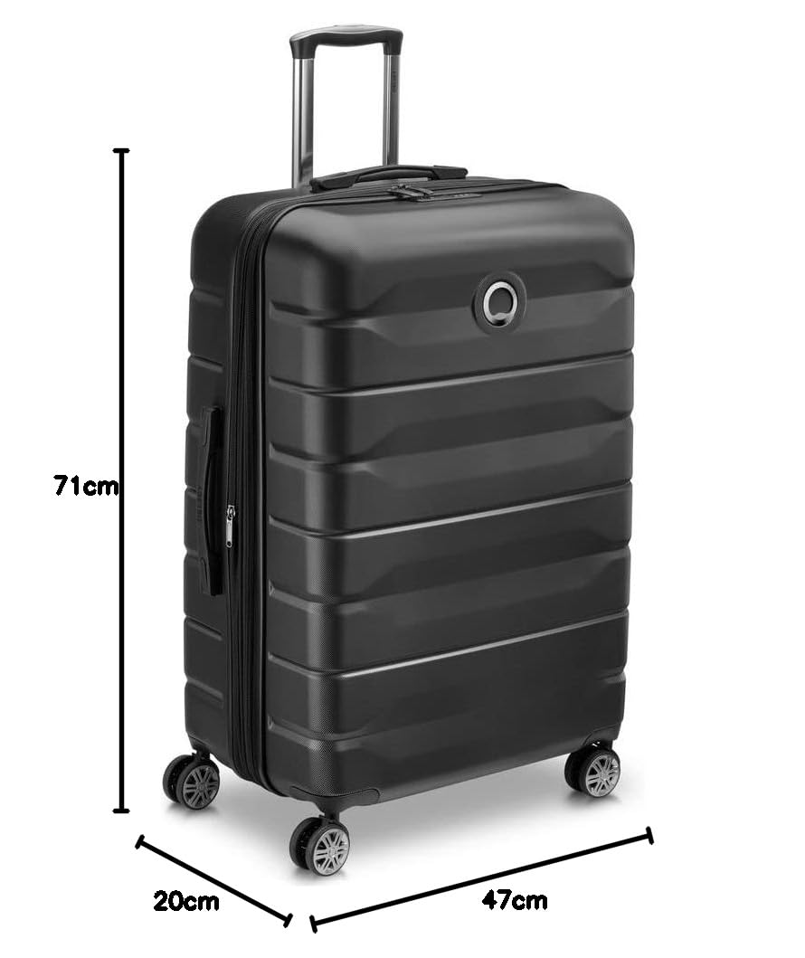 DELSEY PARIS Valigia espandibile 4 ruote doppie 77 cm, adulti unisex