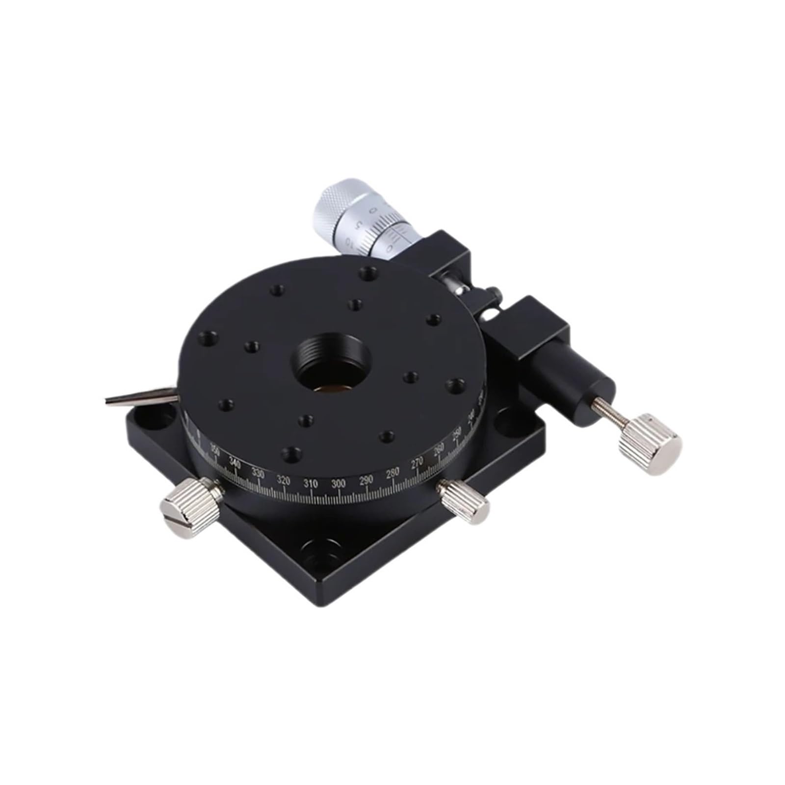 KGLHJDY R Axis 100mm RSP100-L RSP100-R 360 Degree Manual Rotating Platform Sliding Stage Bearing Linear Stage Load 39.2N 4kgf(RSP100-R)