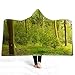LYDXD Couverture Polaire Sherpa 3D Print Dream Forest Microfiber Blanket Wearable Winter Warm Thick Blanket I 130x150cm