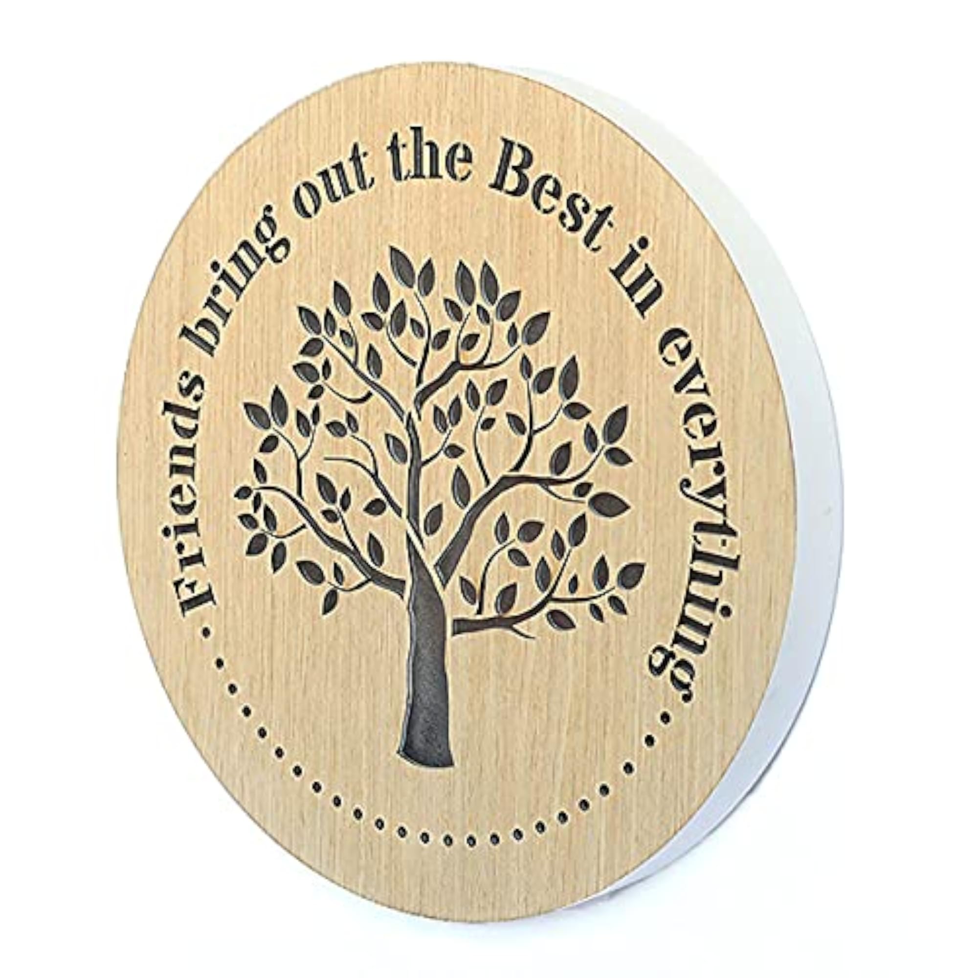 Woodcraft LED Round Plaque, 30cm, Friends