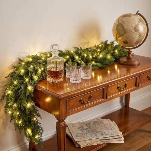 5.9ft Christmas Garland Norfolk Pine Garland Artificial Greenery Garland - image 6