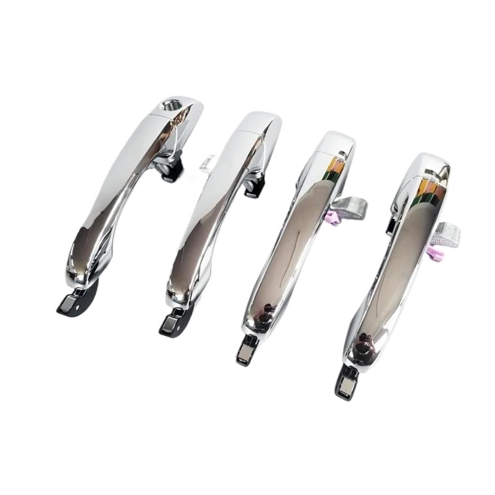 Hetevscck 1Lot(4 Doors) For Chrysler 300C 2005 2006 2007 2008 2009 2010 Front Rear Door Outer Handle Chrome(1Lot(4 Doors))