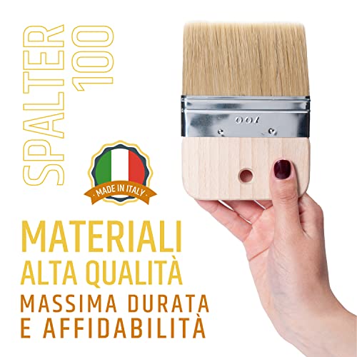 PENNELLIFICIO 2000 | Spalter Effektpinsel | Flacher Pinsel | Holzmaserungseffekt | Breite 10 cm - Made in Italy