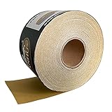 LANHU，400 Grit Gold - Longboard Continuous Roll 21.9 Yards Long by 2-3/4" Wide PSA Self Adhesive St