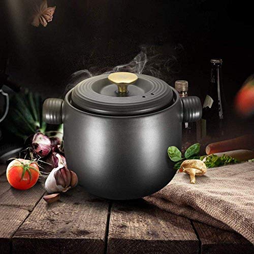 Cocotte à enfourner en terre cuite et céramique avec couvercle - 4