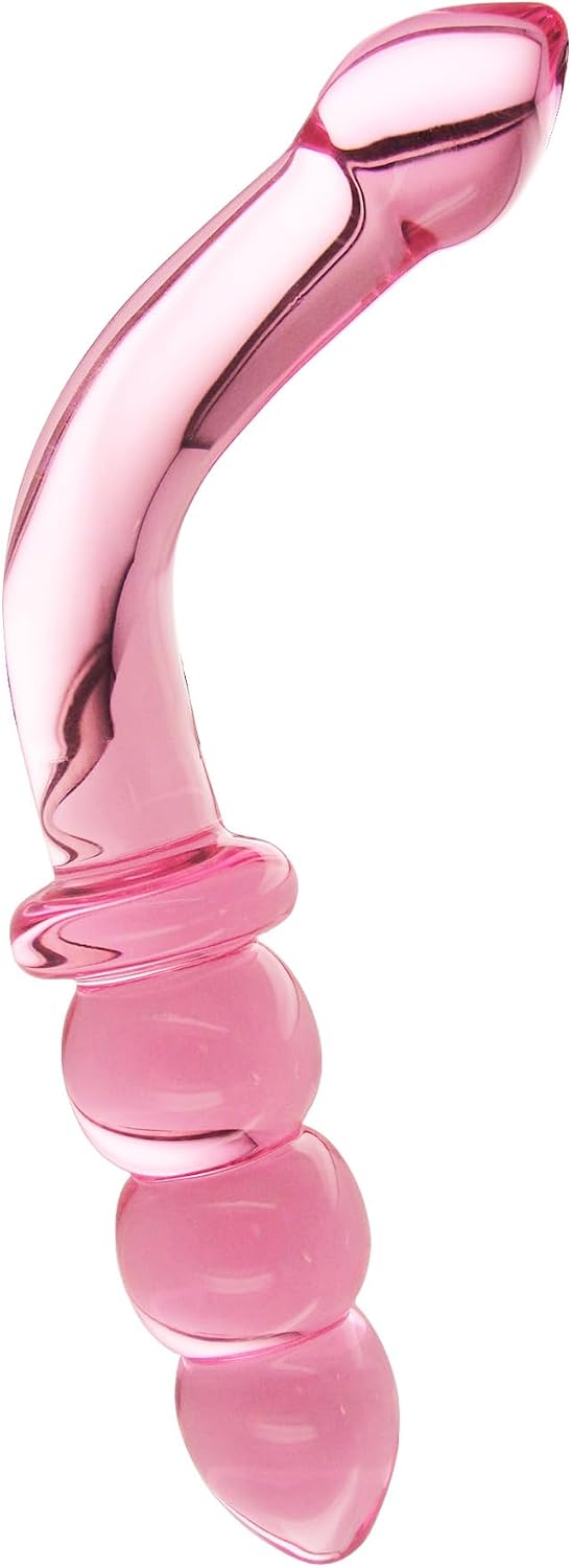 Hamsa Glass Dildo - Smokey Jade