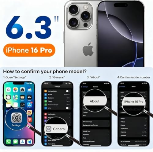 SamLng Designed for iPhone 16 Pro Case, Silky-Soft Touch Full-Body Protective Phone Case, Shockproof Cover,Transparent, Slim & Shockproof – Show Off Your Style (ZTY16P-10) by SamLng - Used condition - Image 7