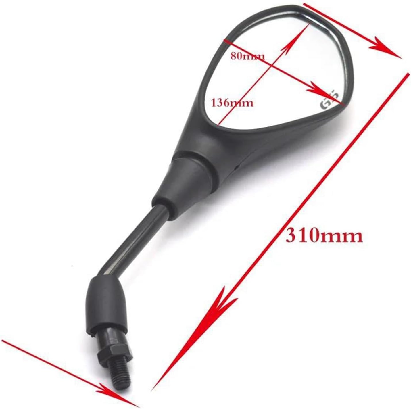 Motorcycle Rear View Mirrors compatible withR1200gs R1200 FOR GS R 1200 FOR RT Universal 10mm Left Right Rear View Mirrors Housing